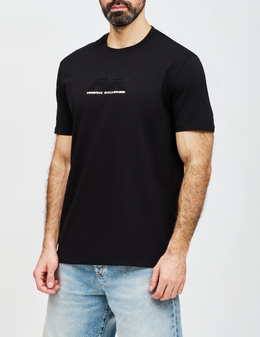 ARMANI EXCHANGE: Чорні футболки 