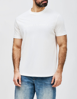 ARMANI EXCHANGE: Білі футболки 