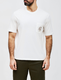 ARMANI EXCHANGE: Білі футболки 