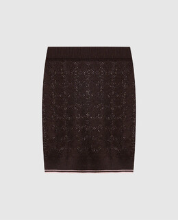 AMIRI: Коричневая юбка 