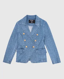 Balmain: Синий жакет 