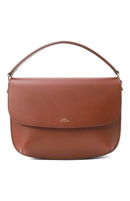 A.P.C.: Коричневая сумка  Sarah