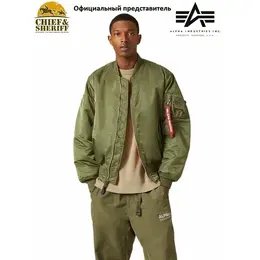 ALPHA INDUSTRIES: Зелёная куртка 