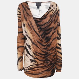 Class by Roberto Cavalli: Бежевый топ 