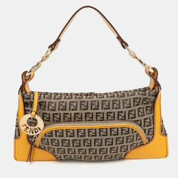 Fendi: Жёлтая сумка 