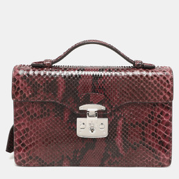 Gucci: Бордовый портфель 