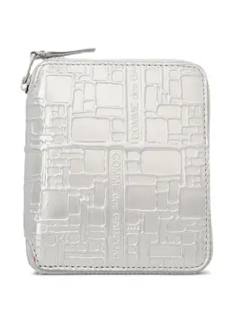 Comme Des Garçons Wallet: Серебристый кошелёк 