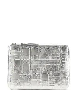 Comme Des Garçons Wallet: Серебристый кошелёк 