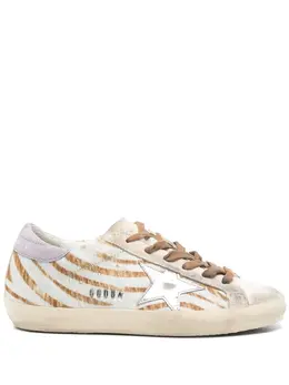 Golden Goose: Бежевые кроссовки  Super Star