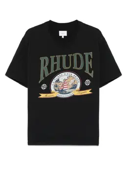 RHUDE: Чёрная футболка 