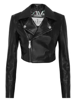 Philipp Plein: Кожаная куртка  Flame