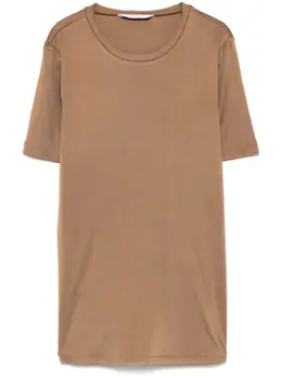 Max Mara: Коричневая футболка 