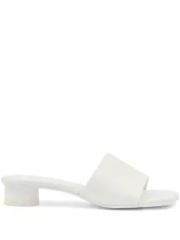MM6 Maison Margiela: Белые сабо 