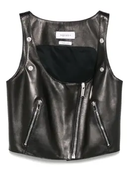 Alexander McQueen: Кожаный топ 