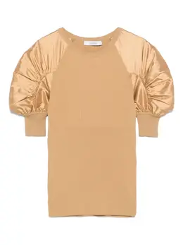 Max Mara: Бежевый топ 