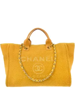 CHANEL Pre-Owned: Жёлтая сумка-шоппер 