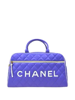 CHANEL Pre-Owned: Фиолетовая спортивная сумка 