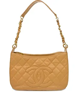 CHANEL Pre-Owned: Бежевая сумка 