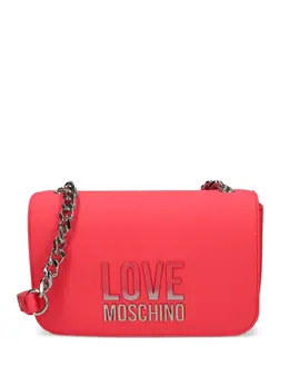 Love Moschino: Розовая сумка через плечо 