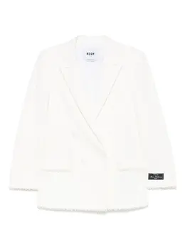 MSGM: Белый жакет 