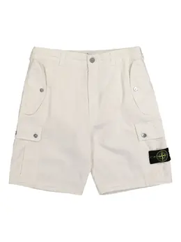 Stone Island: Белые шорты 