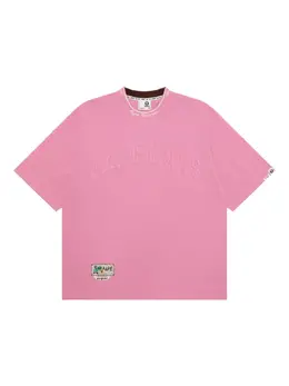 AAPE BY *A BATHING APE®: Розовая футболка 