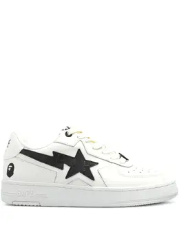 A BATHING APE®: Белые кроссовки 