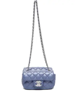 CHANEL Pre-Owned: Голубая сумка 