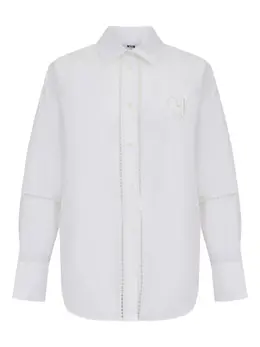 MSGM: Белая рубашка 