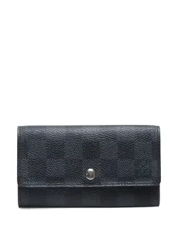 Louis Vuitton Pre-Owned: Чёрный кошелёк 