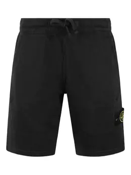 Stone Island: Чёрные шорты  Compass