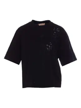 TWINSET: Чёрная футболка 