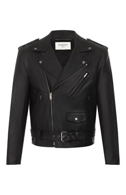 Saint Laurent: Кожаная куртка 