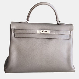Hermes: Голубая сумка на руку  Kelly 35