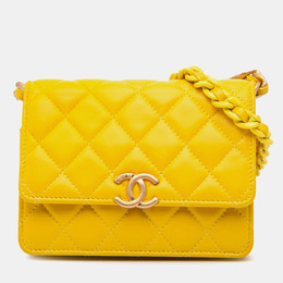 Chanel: Жёлтый клатч 