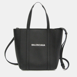 Balenciaga: Чёрная сумка-шоппер  Everyday XXS