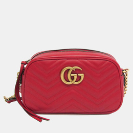 Gucci: Красная сумка  GG Marmont