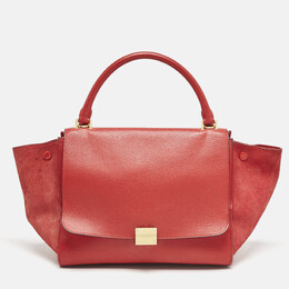 Celine: Красная сумка на руку 