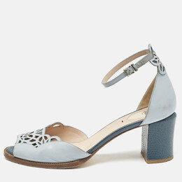 Fendi: Двухцветные сандалии  Blue