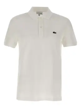 Lacoste: Белое поло 