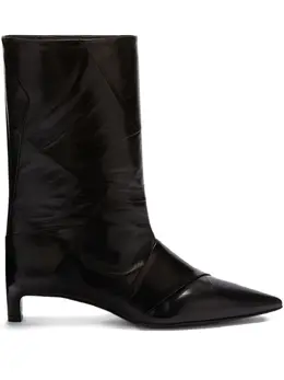 Jil Sander: Чёрные ботинки 