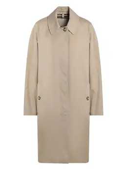 Burberry: Бежевый плащ 