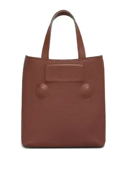 Marni: Коричневая сумка-шоппер 