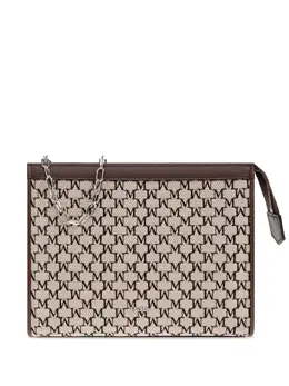 Max Mara: Бежевый клатч 