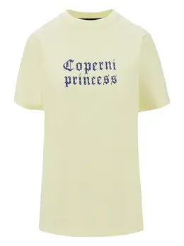 Coperni: Жёлтая футболка 