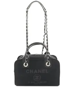 CHANEL Pre-Owned: Чёрная сумка 