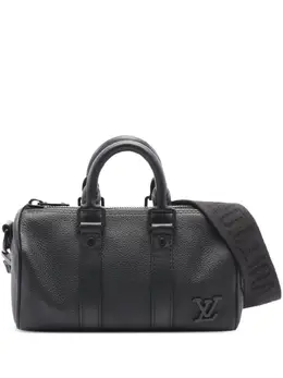 Louis Vuitton Pre-Owned: Чёрная дорожная сумка 