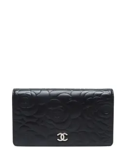CHANEL Pre-Owned: Чёрный кошелёк 