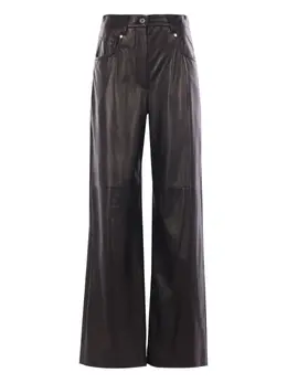 Brunello Cucinelli: Кожаные брюки 