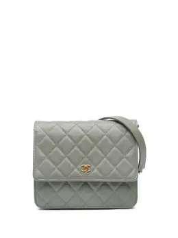 CHANEL Pre-Owned: Зелёный кошелёк 